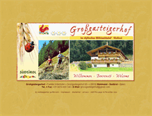 Tablet Screenshot of grossgasteigerhof.com